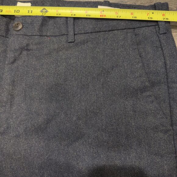 Gap Wool Blend Pants Grey Heather Straight Italian Fabric Nova Fides Mens 40x32 - Picture 6 of 9